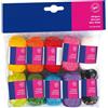 CWR Set 10 matasse 100 acrilico lung. 36mt colori assortiti Cwr