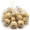CWR Busta 20 pz faccine in legno colore naturale diam. 30mm DECO