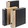RI.PLAST Registratore Colorosa Wood c/custodia dim.23x33cm dorso 8cm col.ass Ri.Plast