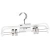 King Collection Set 2 grucce antiscivolo gonna/pantalone bianco 37x0,6cm