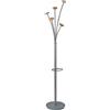 ALBA Appendiabiti a 5 posti 175cm grigio/legno chiaro Festival M Alba