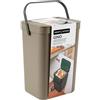 PERFETTO Pattumiera GINO per rifiuti organici marrone 12 lt Perfetto