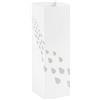 King Collection Portaombrelli in metallo verniciato fantasia gocce bianco