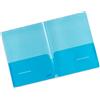 ITERNET Conf 5 cartellina doppia tasca PP blu Plastidea