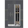 PARKER Gift Set DUO Sonnet Black GT + stilografica M + Sfera M Parker