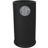 STILCASA Contenitore tondo 1 scomparto 70L in acciaio nero Stilcasa