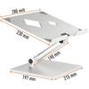 DURABLE Supporto alza notebook Rise da 10'' a 17'' Durable