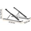 DURABLE Supporto alza notebook FOLD fino a 15'' Durable