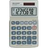 Sharp Calcolatrice tascabile EL240SAB Bianco/Grigio 8 cifre