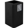 STILCASA Portaombrelli Cubo 38x38x65cm in acciaio nero Stilcasa
