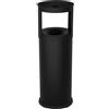STILCASA Gettacarte autoestinguente con posacenere 25L in acciaio nero Stilcasa