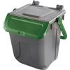 MobilPlastic Contenitore portarifiuti Ecology 25Lt c/sportello e maniglione verde