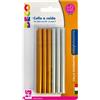 DECO 12 stick colla a caldo oro e argento Ø.7mm - lungh.10cm DECO