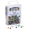 LEONE 100 spilli in acciaio inox con testa di plastica colorata Leone