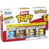 Funko Bitty POP! 4 Pack: Pokemon - Squirtle, Eevee, Growlithe, Psyduck - 0,9 pollici (2,2 cm) Da collezione - Scaffale espositivo impilabile incluso - Idea regalo - Per sacchetti da festa
