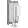 KES Porta Asciugamani da Terra Portasciugamani 3 Barre con Base in Marmo Piantana Porta Asciugamano Bagno Acciaio Inossidabile 18/8 Lucido, BTH217S3