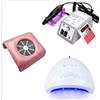 Generico Bdit accessori Kit Ricostruzione Unghie Professionale UV Gel Lampada Unghie + Aspiratore Unghie Professionale + Fresa Unghie 20000 Giri