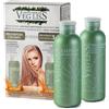 A ALTERLOOK PROFESIONAL VegLiss Kit Post Lisciante Brasiliano - Confezione idratante per capelli, cura della raddrizzatura della cheratina e riparazione dei capelli danneggiati - Shampoo e trattamento vegano 3 in 1 senza