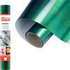 Siser Aurora - Vinile Termoadesivo Iridescente Black 30x50 cm per Tessuti| Effetto Iridescenti, Facile da Applicare con Plotter o Ferro da Stiro