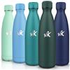 HoneyHolly Borraccia Termica, 18/8 Acciaio Inox Bottiglia Termica - 750ML - Senza BPA Borraccia Palestra, Isolato Sottovuoto, Antigoccia, Bottiglia Acqua Termos per Scuola, Sport, Ufficio