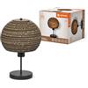 LEDVANCE da tavolo Decor Cardboard Ball marrone in cartone ondulato, leggera, E27, diametro 260 mm, in materiale riciclato, sostenibile grazie alla sorgente luminosa sostituibile, facile da installare