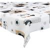 Tovaglia Bianca Lunga 3 Metri 145x320 cm - Tovaglia Rettangolare Antimacchia per Banchetti e Feste Nuziali - Disponibile in Bianco e Rosso