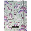 Theonoi Scatola di alta qualità per bambini, con elastico, formato DIN A4, a scelta: Frozen Unicorno Luna Lama, regalo per ragazze (unicorno Magic)