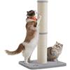 Feandrea Albero tiragraffi alto 85 cm colonna tiragraffi albero gatto tiragraffi per gattini e gatti adulti normali, tronco sisal, con palla di peluche e campana, grigio tortora PCA040G01