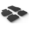 Gledring Rubber Car Mats GL 0345 Set di Tappetini in Gomma Plus Clip di Fissaggio 4 Pezzi