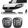 Fiat 14188A-2pz Adesivo 3D Ricambio Logo Nero per Doblò, Anteriore + Posteriore