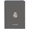 safta Real Madrid 3a squadra 24/25 - Cartella portadocumenti con 3 fogli, ideale per bambini di diverse età, confortevole e versatile, qualità e resistenza, 26 x 36,5 cm, grigio, M, Casual