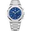 R&M ORIENT men's watch with Arabic numerals, stainless steel, analog quartz, sapphire glass, designer large wristwatch, men's fashion, waterproof watch with Arabic calendar