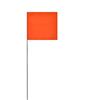 Swanson FW15100 5,1 cm 7,6 cm di bandierine con 38,1 cm Wire Staffs, confezione da 100, bianco, FOR15100