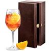 Maverton Calice per spritz aperol - Incisione laser regalo donna compleanno - In vetro 530 ml o 350 ml - Calici personalizzati con nome - Idee regalo Lei per ogni occasione speciale - Ciao