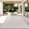 TT Home Tappeto Per Esterni Tappeto Cucina Balcone Terrazza Design Moderno Monocolore, Colore:Ivory, Dimensione:300x400 cm
