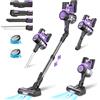 INSE Aspirapolvere senza fili INSE S10, aspirapolvere stick 6 in 1 con potente aspirazione da 45 Kpa, batteria ricaricabile con autonomia massima di 50 minuti - S10 Purple