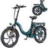 ENGWE HillMiles E-Bike for Adults, 250W Motor, 100KM Range, 36V13Ah Removable Battery, 7-Speed, Suspension Fork, 20"x3.0 Commuter City Electric Bike - MilePort-GR