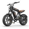 ENGWE Milezoom 1 bici elettrica 20 ''Fat Tire, motore 250W, portata massima 260KM, doppia batteria (1664), freni idraulici, urbano/montagna - MileZoom-2BT-BK