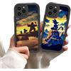 Yomyejisoo 2 PCS Custodia per iPhone 16 6.1'' Case, Anime Dragon Ball GT DBZ Super Goku Manga Cartoon Antiurto Protezione Cover Flessibile TPU Silicone Cover Bumper per Donne Bambini