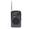 Homefurnishmall Radio portatile a batteria, radio AM FM tascabile, con ricevitore digitale Dual Band, per casa all'aperto (nero)
