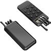 Generic Power Bank Ventosa Magnetica Wireless Ventosa Ricarica Tesoro Ventosa Tipo Carica Rapida 10000 MAh Portatile Autonomo (Colore: Nero)