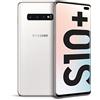 Samsung Galaxy S10+, Smartphone, Display 6.4 Dynamic AMOLED, 128 GB Espandibili, RAM 8 GB, Batteria 4100 mAh, 4G, Dual SIM, Android 9 Pie, Bianco