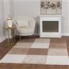 Livabliss Alfaro Tappeto Salotto Moderno per Casa, Sala da Pranzo e Cucina Tappeto Geometrico Astratti Neutri Aztechi Stile Boho, leggera da Pulire, Ampio 120x170cm, Marrone, Beige, Bianco
