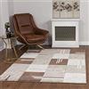 Livabliss Bremen Tappeto Salotto Moderno per Casa, Sala da Pranzo e Cucina Tappeto Geometrico Astratti Neutri Aztechi Stile Boho, leggera da Pulire, Ampio 80x150cm, Marrone, Beige, Bianco