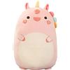 Kekeso Dinosauro Peluche che Abbraccia Cuscino Carino Peluche Peluche Cuscino di Tiro Morbido Cartone Animato Peluche Cuscino per Dormire per Bambini (60cm/23.62in, Unicorn)