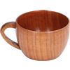 BuyWeek Tazza di Legno Tazza da Tè Wood Cup, 200 ml 9×6,5 cm Classica per Caffè Birra Succhi di Latte