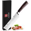 JUANSHI® Coltello da cucina professionale forgiato a mano, coltello per disossare, coltello da bistecca, coltello da campeggio, coltello da cucina all'aperto, regalo per papà, compleanno, Halloween