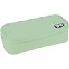 Grafoplás - Astuccio scolastico a 3 scomparti, rettangolare bit e bobs ment, scomparto principale rigido, tasca griglia, divisore intermedio per 12 matite, materiale scolastico, Menta, 23x10x6cm