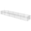 vidaXL Gabbione Letto Rialzato Acciaio Zincato 450x90x50cm Fioriera Recinzione
