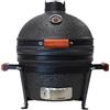 Giordanoshop Barbecue a Carbone Carbonella da Appoggio Ø40,5 cm in Ceramica di Mullite Kamado Lisa Luxury 16" Nero